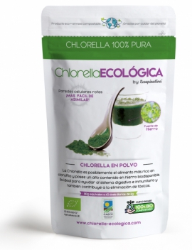 Organische Chlorella in Pulverform