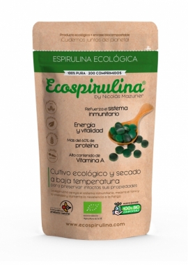 Espirulina ECO pura en Comprimidos producida en España